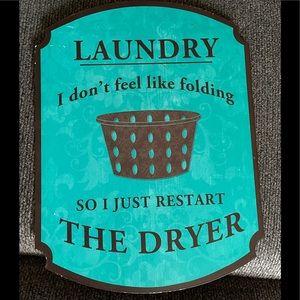 LAUNDRY SIGN WALL DECOR